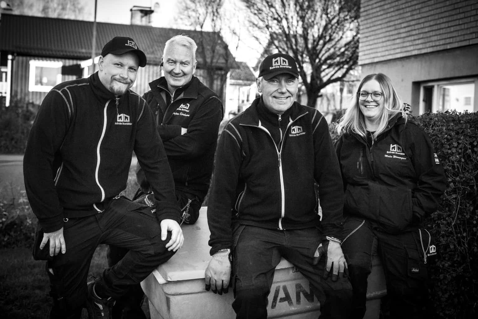 Gruppbild av medarbetare på bolagets Parkavdelning